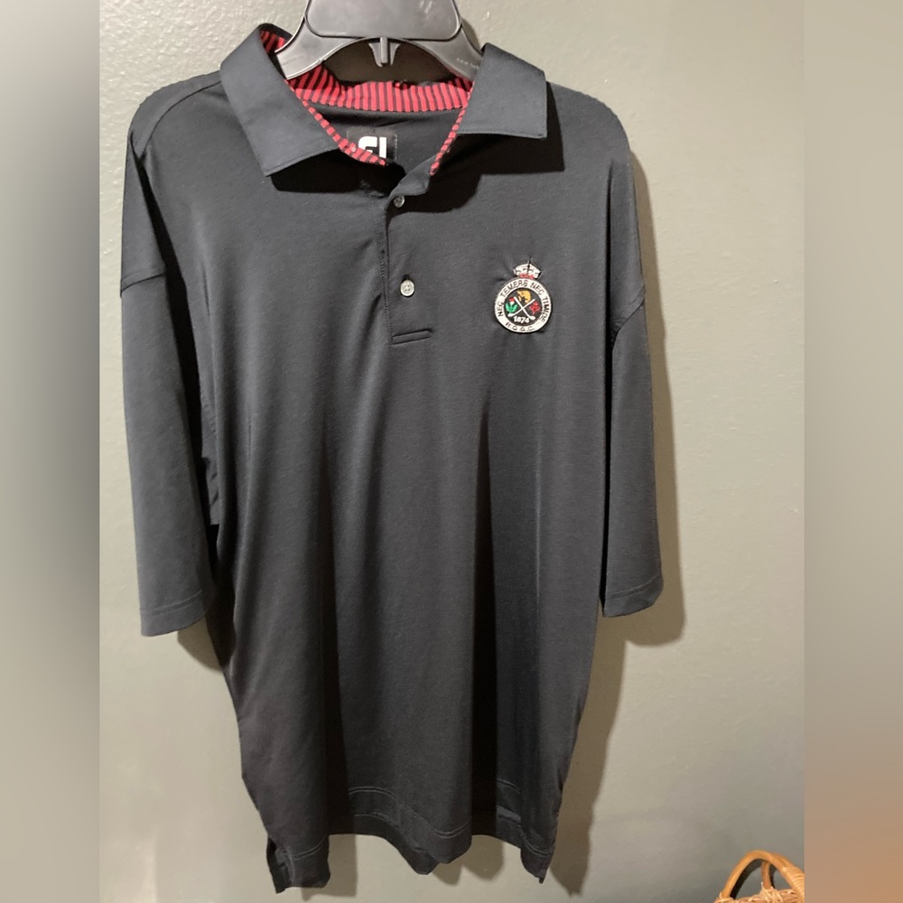 FootJoy black golf polo